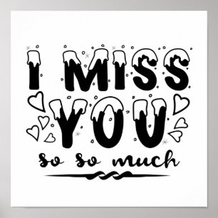 Poster Tu me manques tellement.