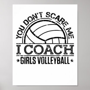 Poster Tu ne me fais pas peur, j'enseigne le volley-ball