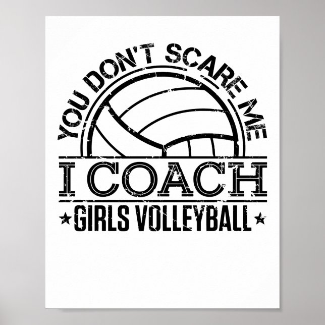 Poster Tu ne me fais pas peur, j'enseigne le volley-ball  (Devant)