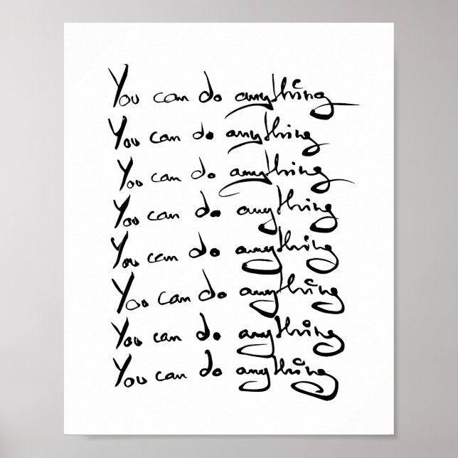 Poster TU PEUX FAIRE QUOI QUE CE SOIT ! Guillemet inspira (Devant)