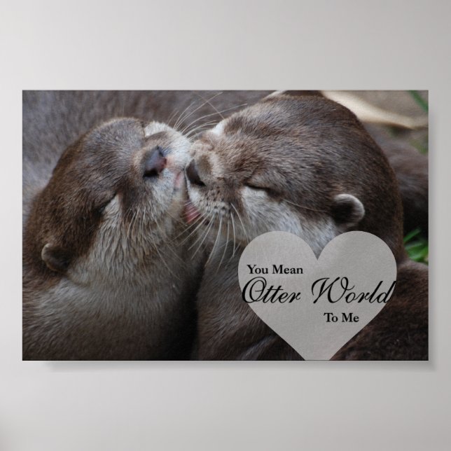 Poster Tu Veux Dire Qu'Un Monde D'Otter Pour Moi Otters A (Devant)