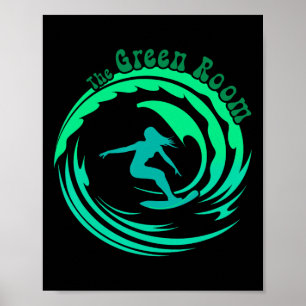 Poster Tubage de vague Rrel Surfing Côte ouest Socal Norc