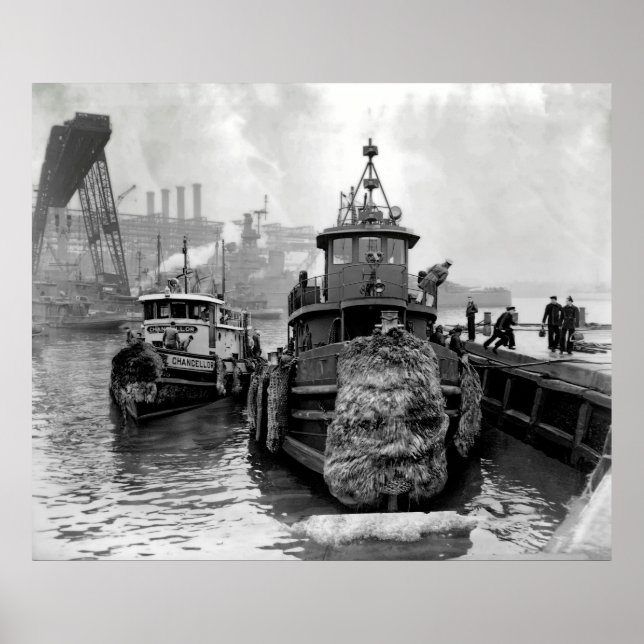 POSTER TUGBOATS DE NEW YORK 1946 (Devant)