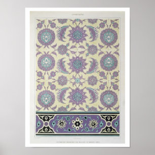 Poster Tuiles murales du Palais d'Ismayl-Bey, de 'Ar