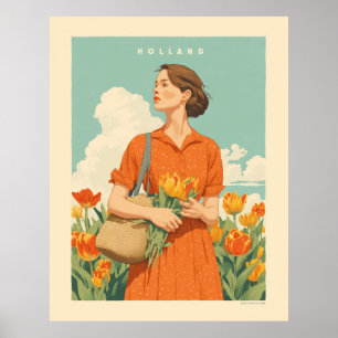 Poster Tulip Dreams en Hollande