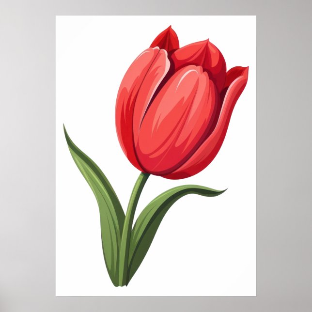 Poster Tulipe de fleurs (Devant)