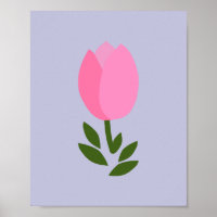 Tulipe rose et violette