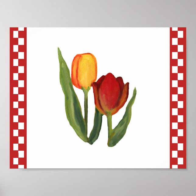 Poster Tulipes de pays Imprimer (Devant)