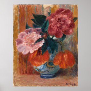 Poster Tulipes et pivoines dans un pichet de Glackens