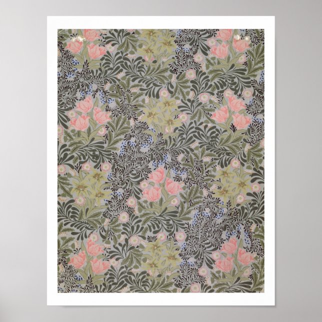 Poster Tulipes, marguerites et chou (Devant)