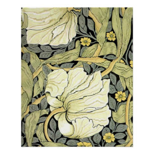 Poster Tulipes Pimpernel Art Botanique de William Morris