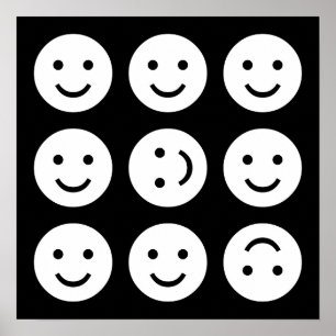 Poster Tumbling - Noir et Blanc