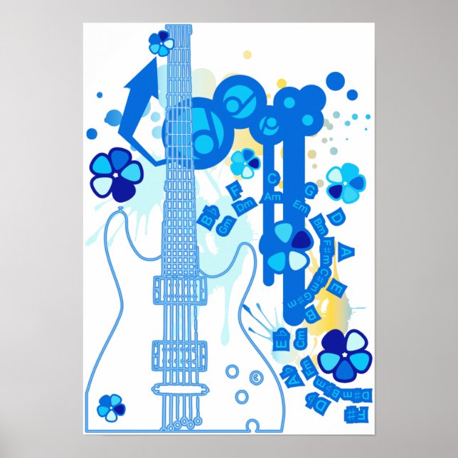 POSTER TUNES GUITAR-POP (Devant)