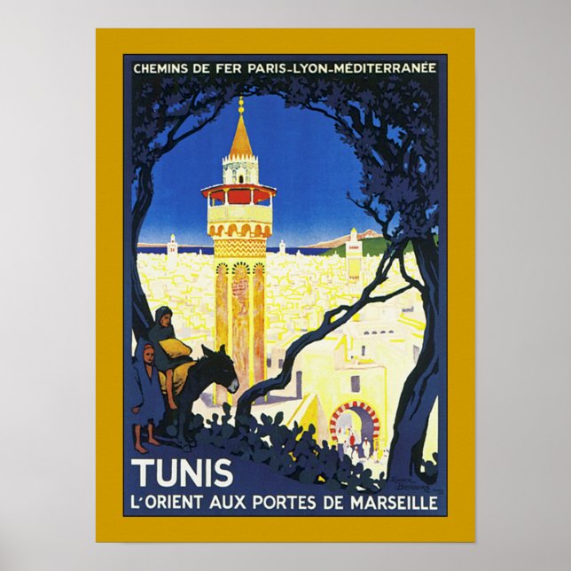 Poster Tunis ~ L'Orient Aux Portes de Marseille (Devant)