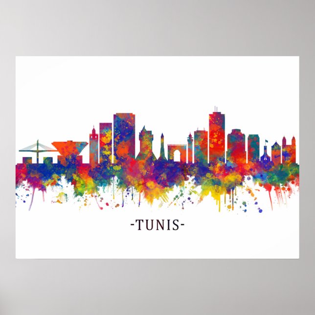 Poster Tunis Skyline (Devant)