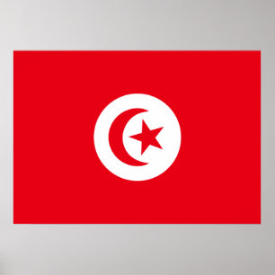 Poster Tunisia Flag