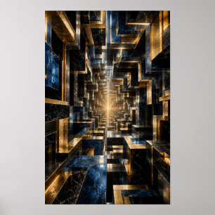 Poster Tunnel de Cube Infini