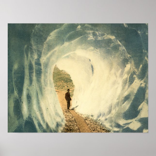 Poster Tunnel de glace - Art Vintage (Devant)