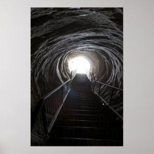 Poster Tunnel de la grotte sombre