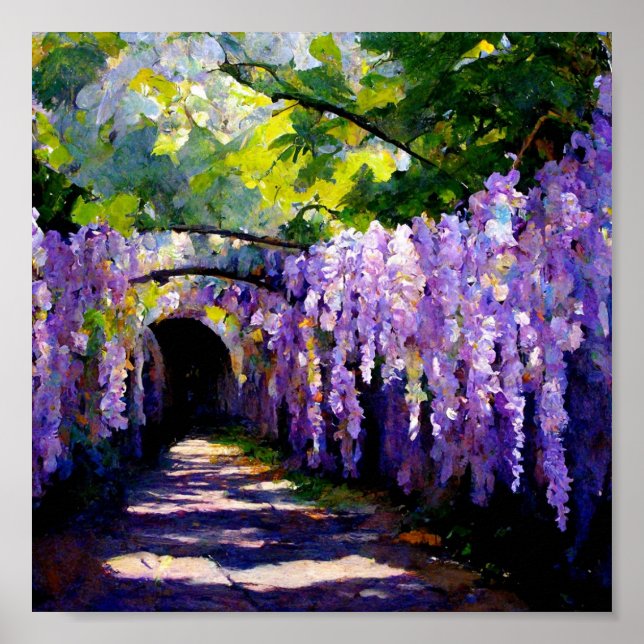 Poster tunnel de Wisteria (Devant)