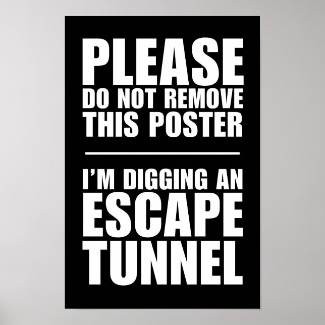 Poster Tunnel d'échappement - Ne pas supprimer cette affi (Devant)
