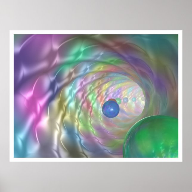 Poster Tunnel des couleurs (Devant)