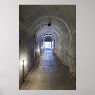 Poster Tunnel En Béton Dans Un Bunker Nazi