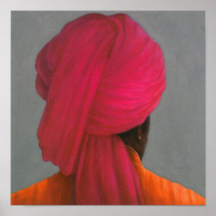 Poster Turban rose