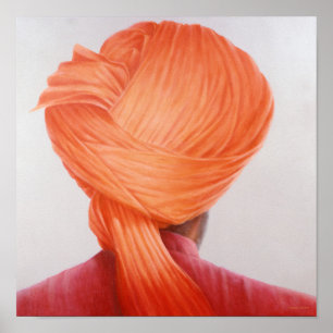 Poster Turban safran