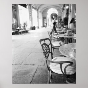 Poster Turin Italie, Café et Archway