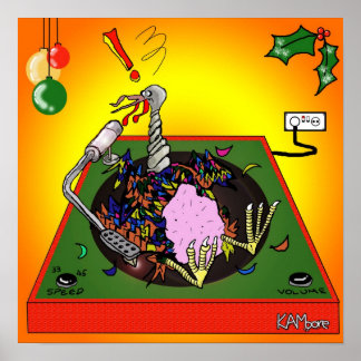 Poster "Turkey Table" - von Kev Moore