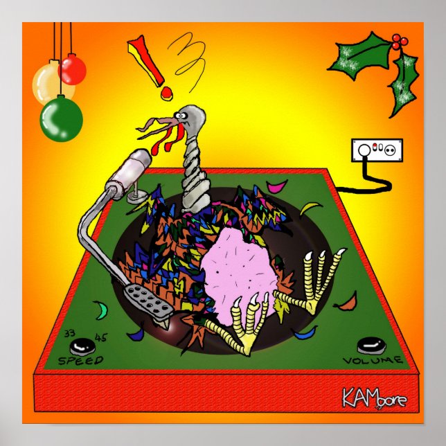 Poster "Turkey Table" - von Kev Moore (Vorne)