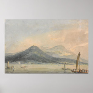Poster Turner - Depuis les îles Borromées Lac Majeur