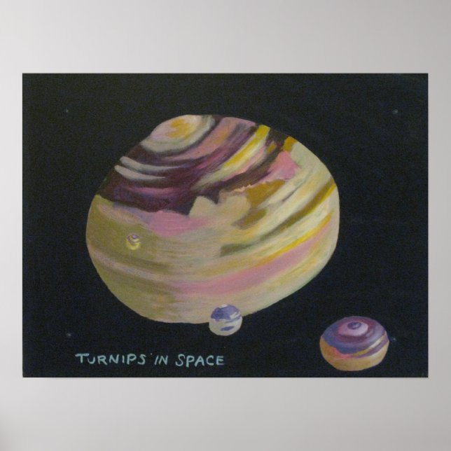 Poster " Turnips in Space ! " (Devant)