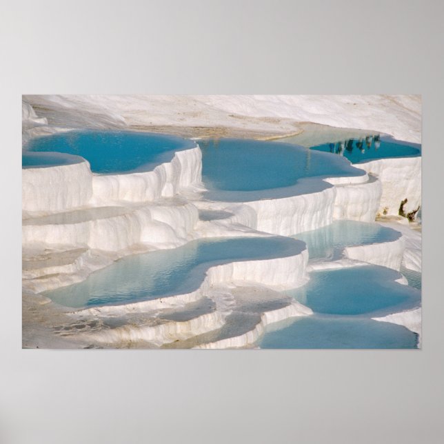 Poster Turquie, Château de Coton de Pamukkale). (Devant)