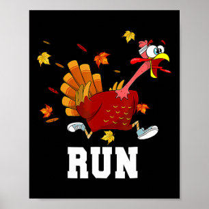 Poster Turquie Courez Costume Thanksgiving Courir Turquie