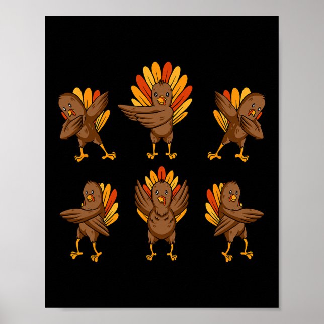 Poster Turquie Dabing Danser Thanksgiving Day Fun Fall A (Devant)