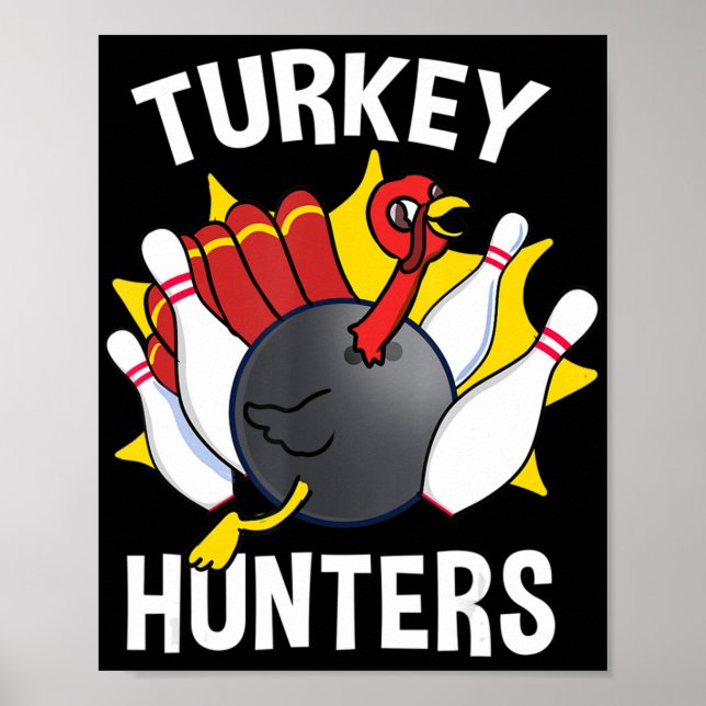 Poster Turquie Hunling Bowling Amusants Bowling Cadeau (Devant)