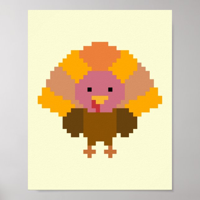 Poster Turquie - Pixel Art (Devant)