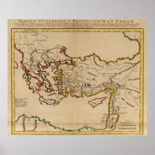 Poster Turquie, Rome, Grèce