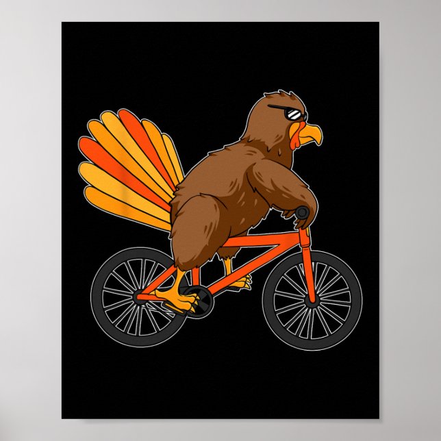 Poster Turquie vélo vélo d'appartement Thanksgiving Day C (Devant)