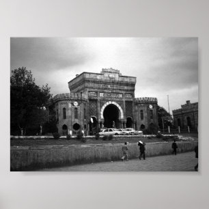 Poster Turquie Vintage Université d'Istanbul