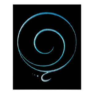 Poster Turquoise Gratitude 