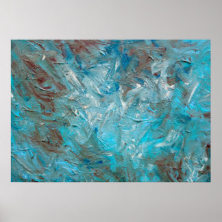 Poster Turquoise profond