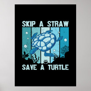 Poster Turtle Lover Sauvegarder Une Tortue
