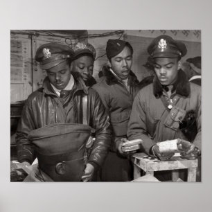 Poster Tuskegee Airmen - 332e Groupe de chasseurs