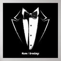 Tuxedo Classic Party Funny Concert Festival Design