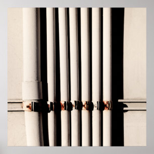 Poster Tuyaux et ombres