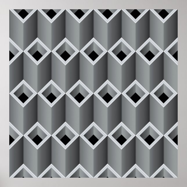 Poster Tuyaux gris les uns sur les autres - backgro sans  (Devant)