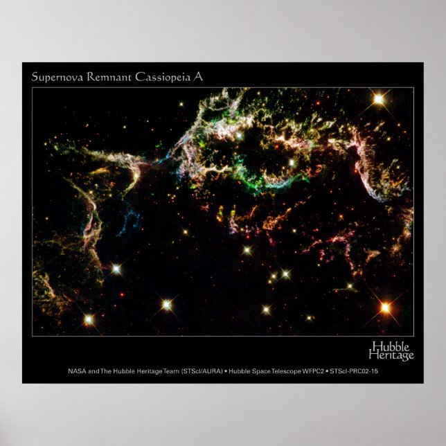 Poster TVH Supernova restant Cassiopée A (Devant)
